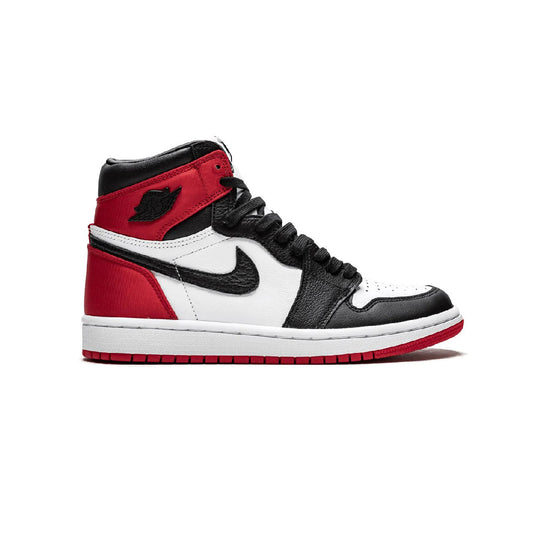 Nike Air Jordan 1 Retro High Satin Black Toe Rosso Nero Bianco
