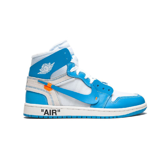 Nike Air Jordan 1 Retro High x Off-White University Blue Bianco Azzurro