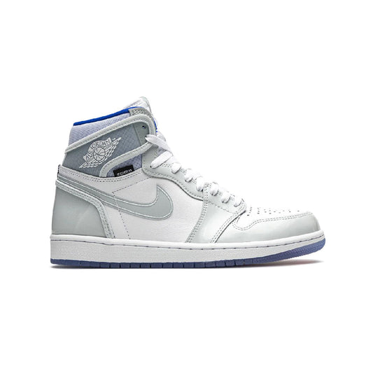 Nike Air Jordan 1 High Zoom Racer Blue Bianco Grigio Uomo Donna