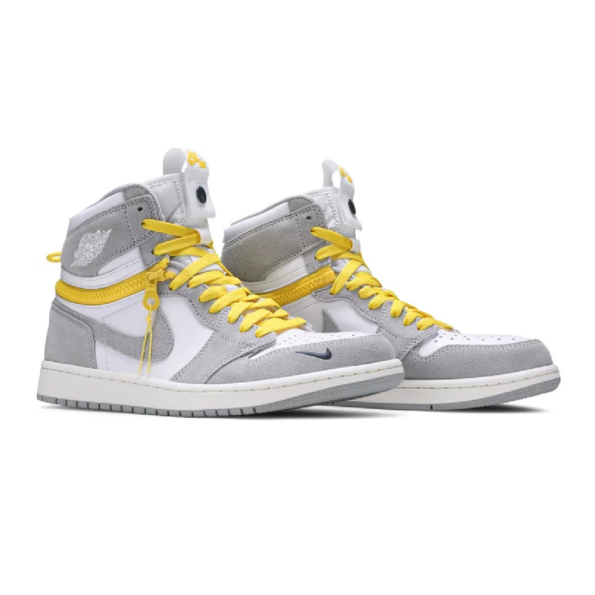 Nike Air Jordan 1 High Switch Grigio Smoke e Giallo