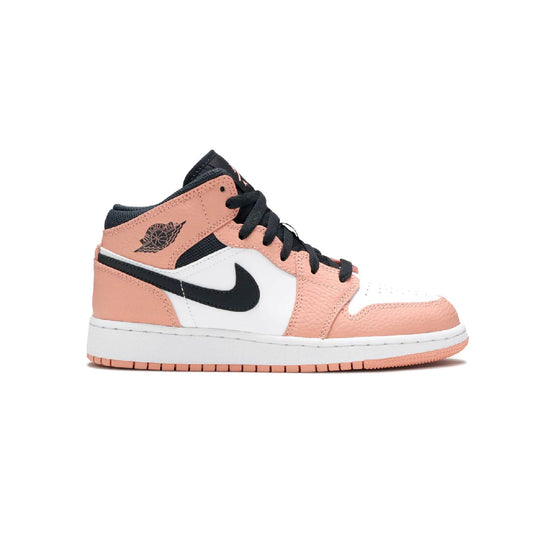 Nike Air Jordan 1 Mid Rosa Quartz Bianco Nero Retro