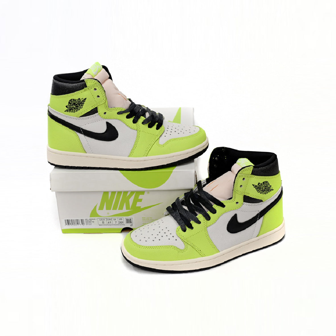 Nike Air Jordan 1 High OG Visionaire Giallo Lime e Nero