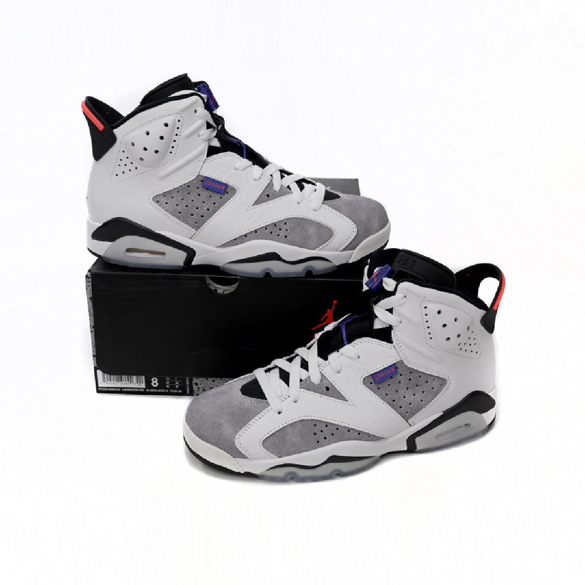 Nike Air Jordan 6 Grigio Viola Uomo Sneakers Alte