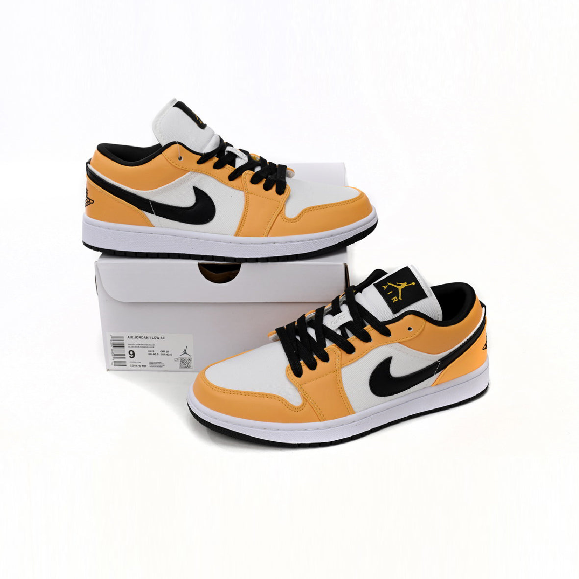 Nike Air Jordan 1 Low Arancione Laser Bianco Nero