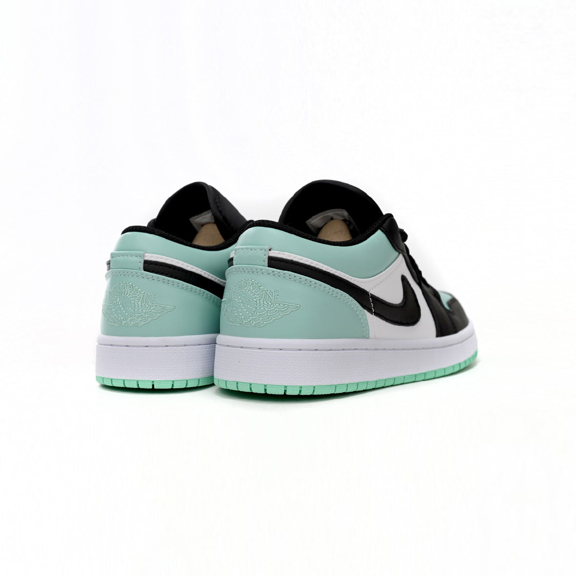 Nike Air Jordan 1 Low Verde Menta Nero Bianco Pelle Premium
