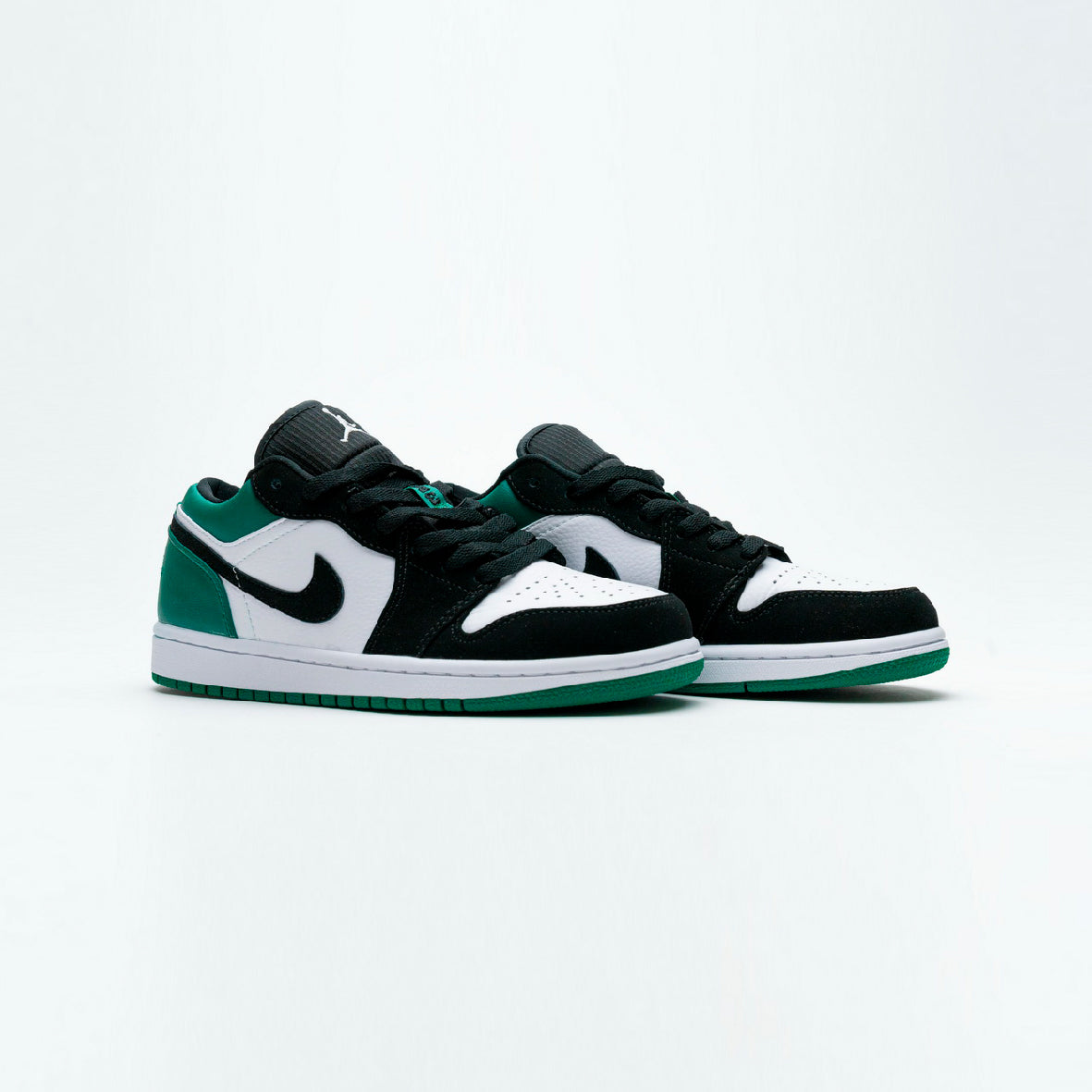 Nike Air Jordan 1 Low Verde Mystic Nero Bianco Pelle Premium