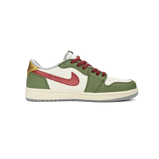 Nike Air Jordan 1 Low OG Verde Rosso Pelle Anno del Drago