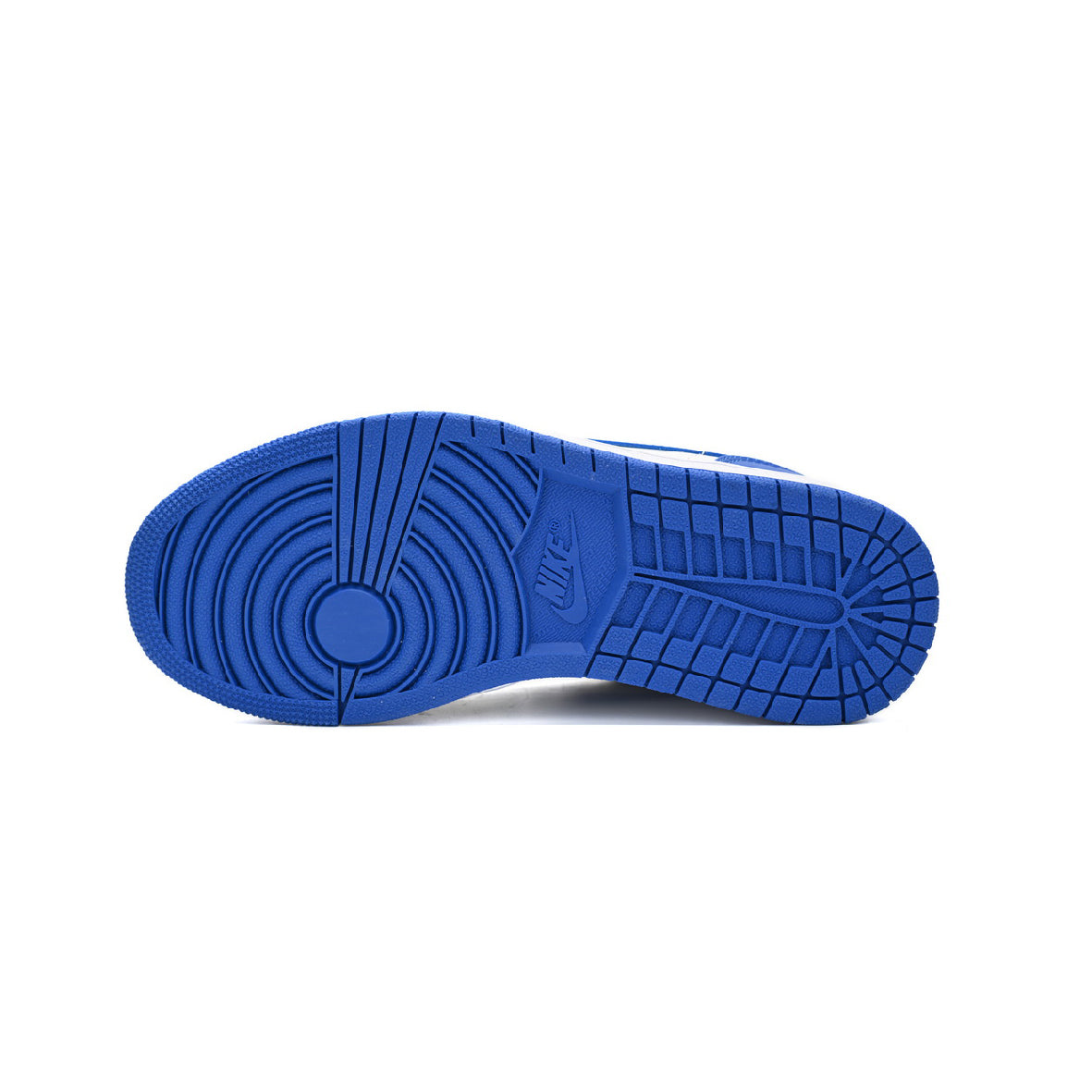 Nike Air Jordan 1 Low Nero Bianco Blu Royal Pelle Premium