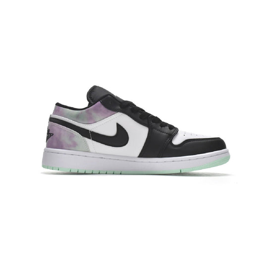 Nike Air Jordan 1 Low SE Bianco Nero Effetto Tie Dye