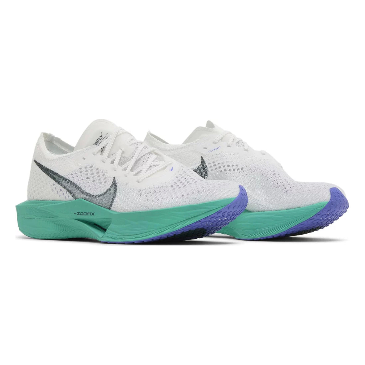 Nike ZoomX VaporFly Next% 3 Bianche Verde Giada Scarpe Running Veloci