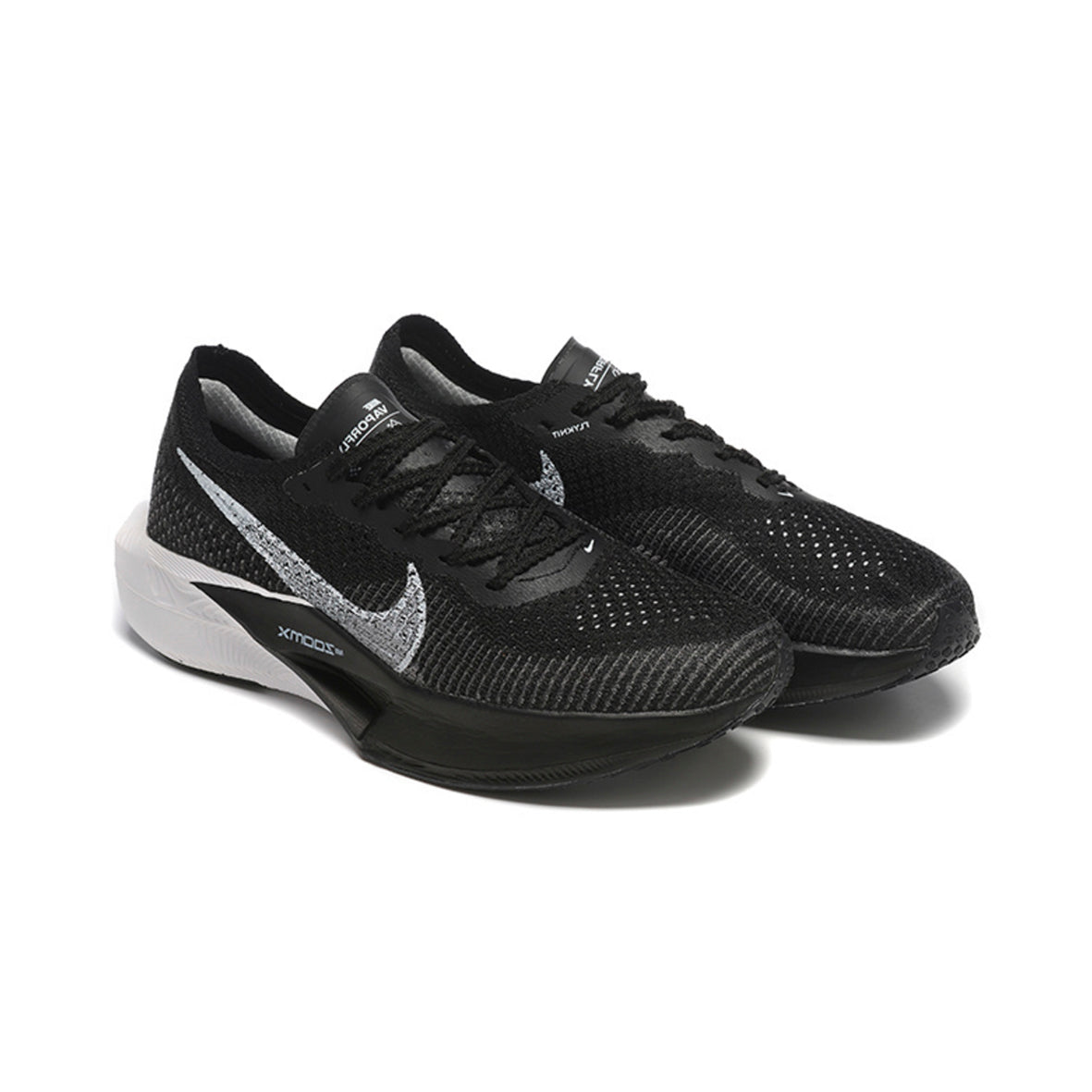 Nike ZoomX VaporFly Nero Bianco Argento Scarpe Running Leggere
