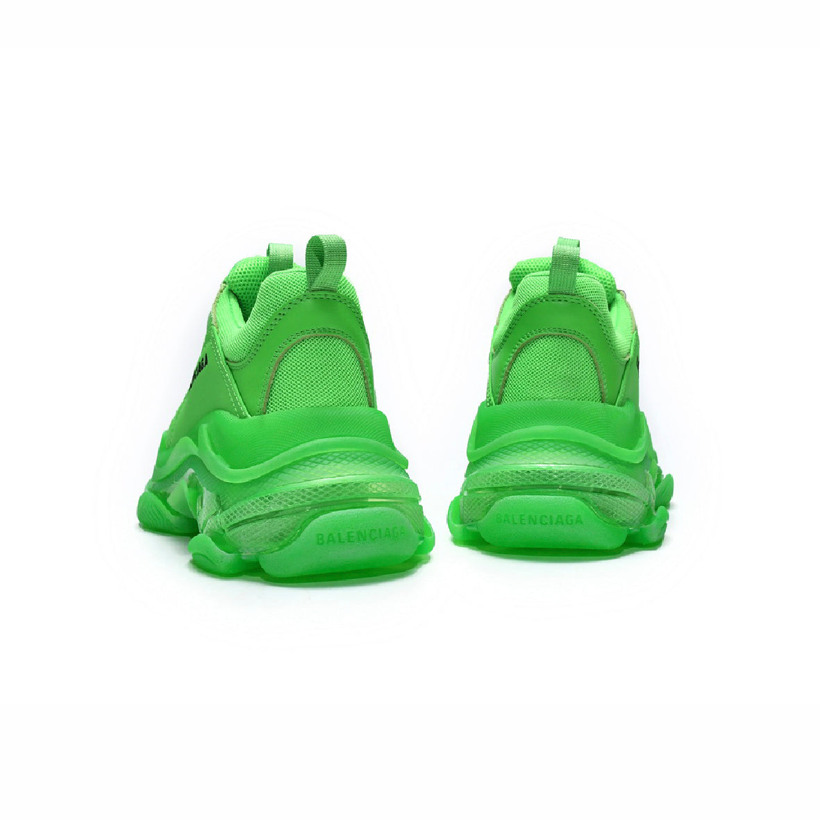Balenciaga Triple S Scarpe Verdi Fluo Uomo Donna Sneakers Esclusive