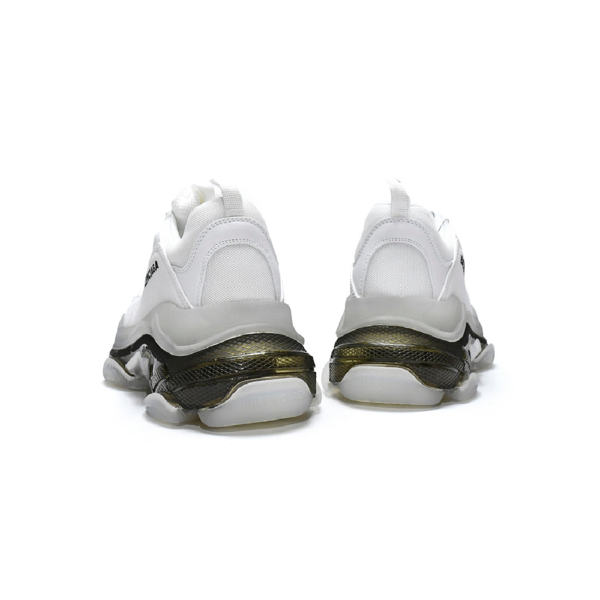 Balenciaga Triple S Sneakers Bianche con Suola Trasparente Air Uomo Donna