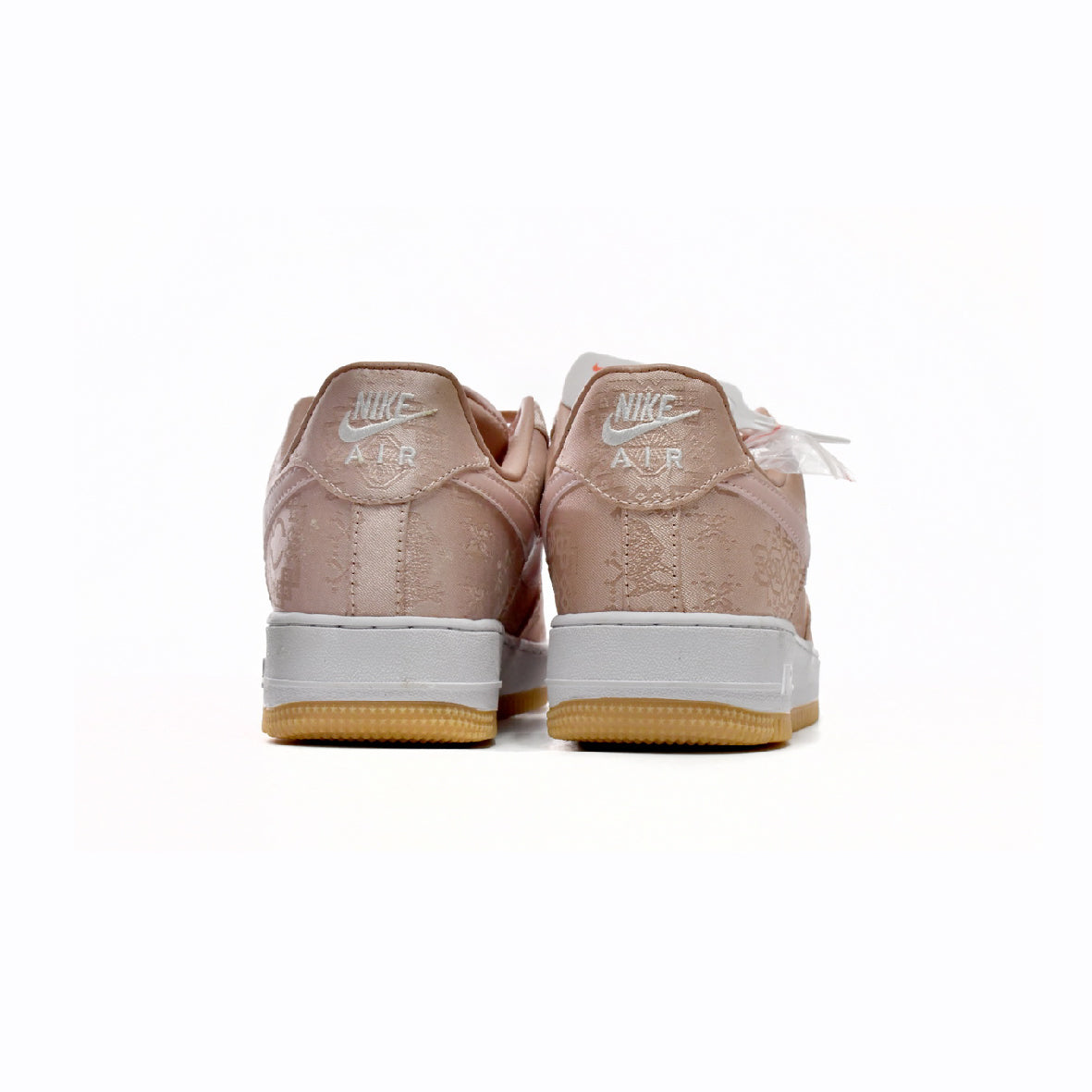 Nike Air Force 1 Low x Clot Seta Rosa Oro con Suola Gum