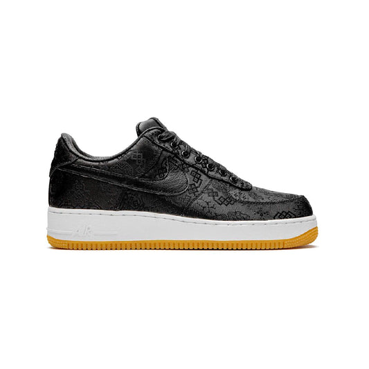 Nike Air Force 1 Low x Clot Nero Seta con Suola Gum