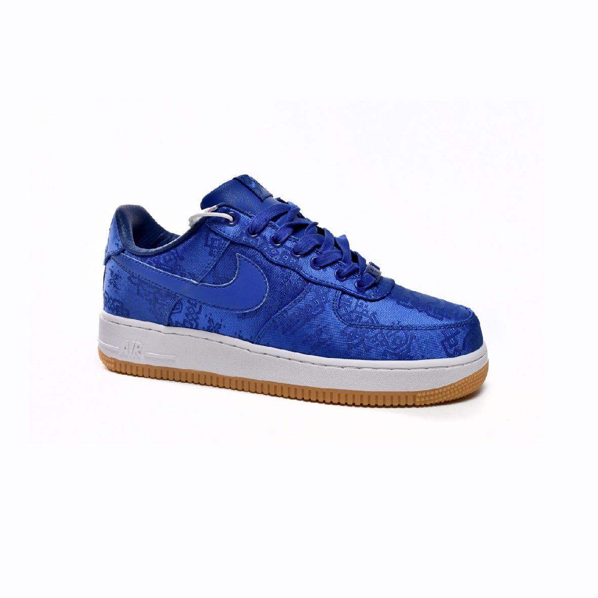 Nike Air Force 1 Low x Clot Blu Seta con Suola Gum