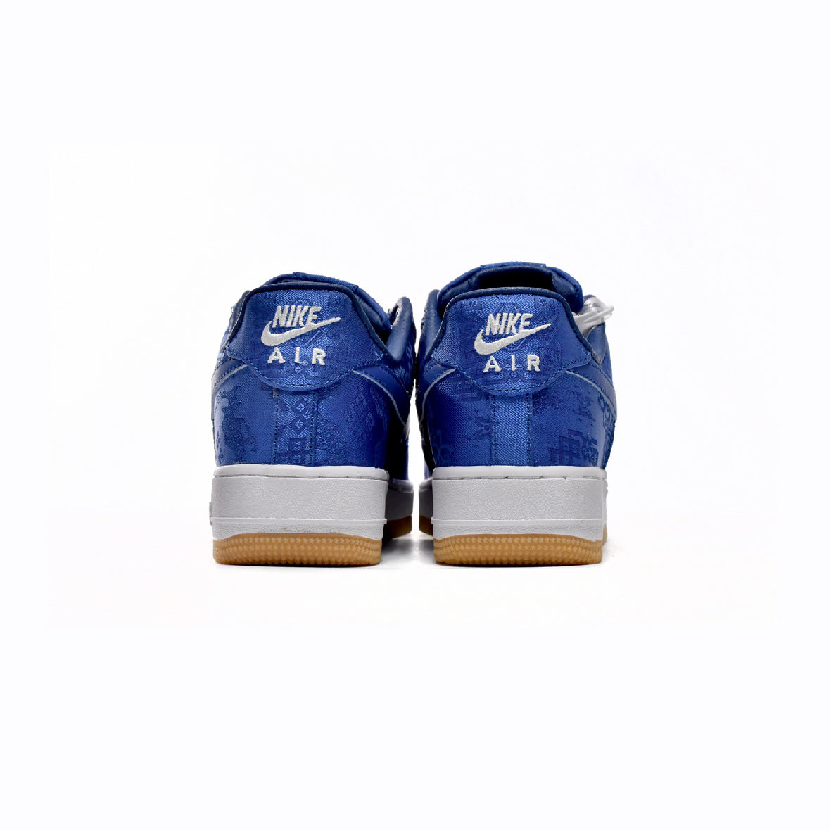 Nike Air Force 1 Low x Clot Blu Seta con Suola Gum
