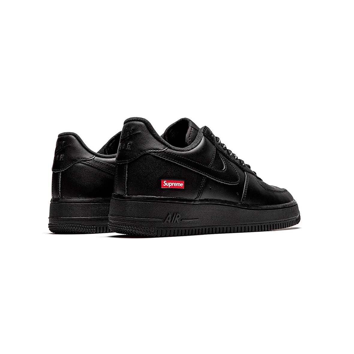 Nike Air Force 1 Low Nera con Dettagli Supreme Rosso