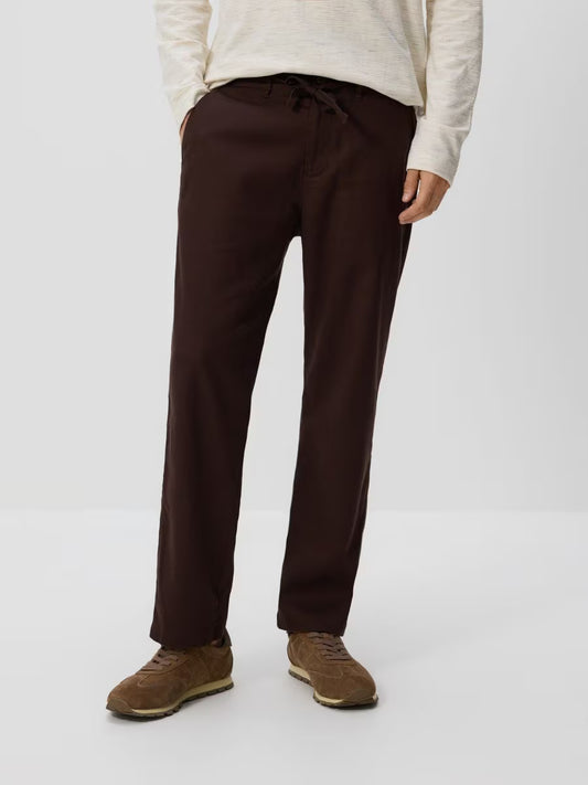 Pantaloni dritti in lino