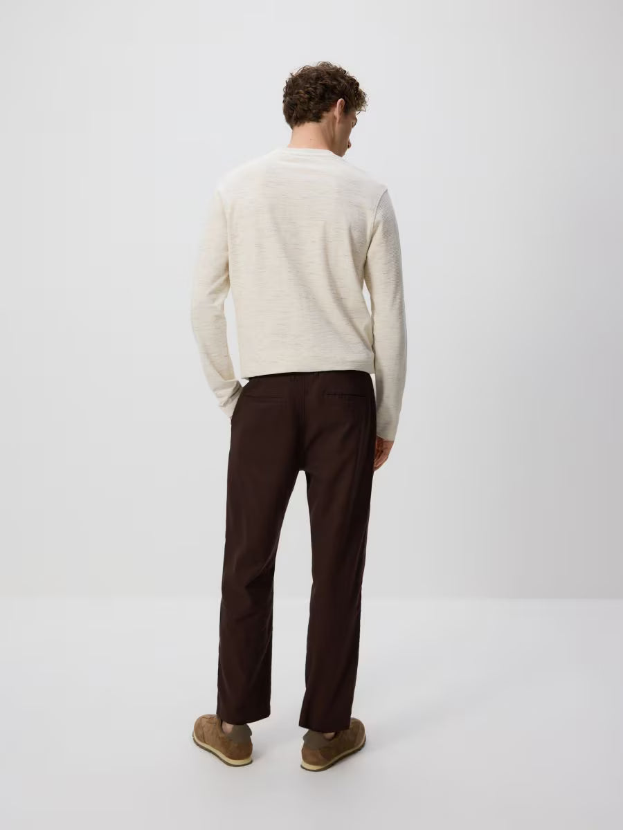 Pantaloni dritti in lino