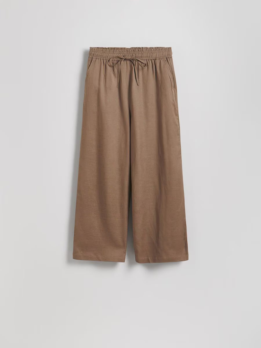 Pantaloni palazzo-beige
