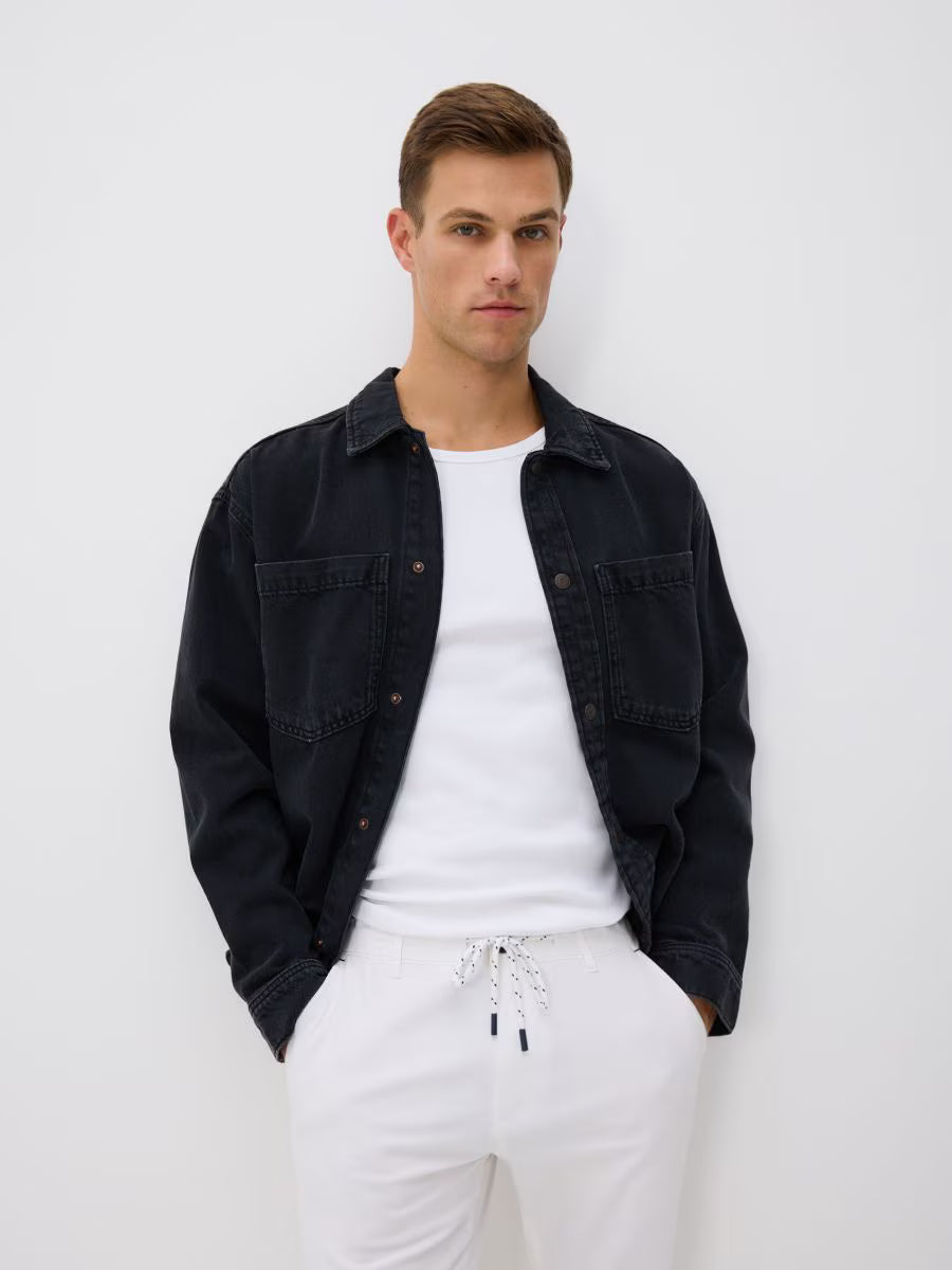 Pantaloni slim chino in cotone