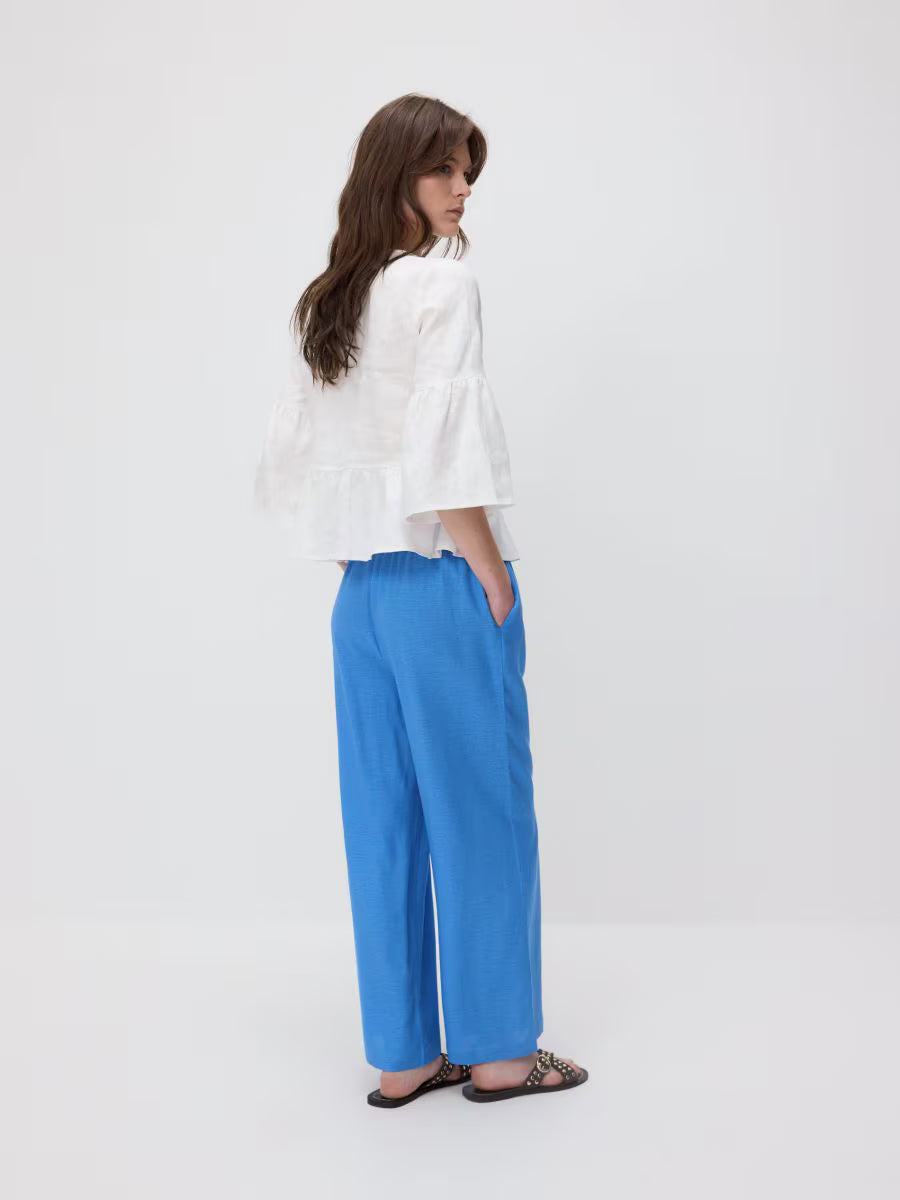 Pantaloni palazzo-blu