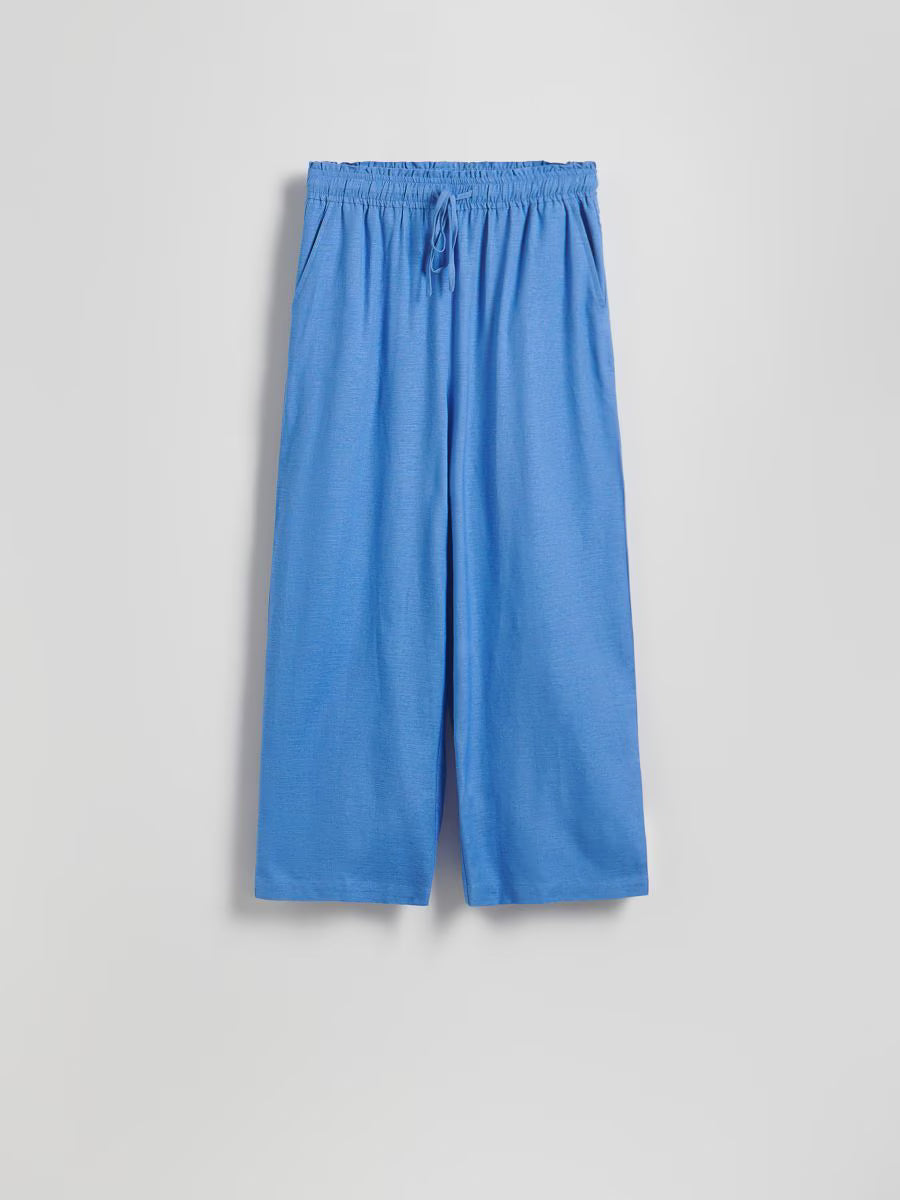 Pantaloni palazzo-blu