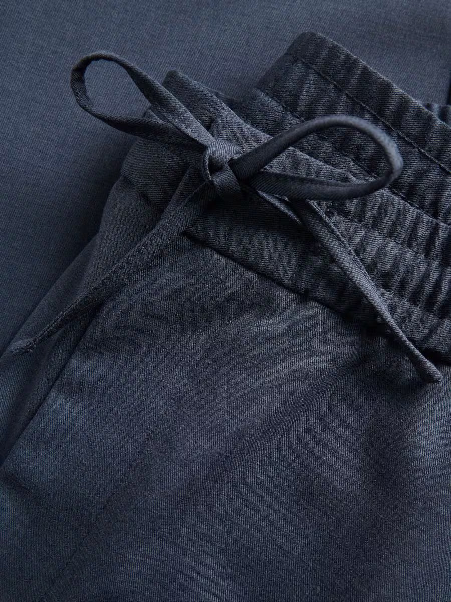 Pantaloni jogger-blu scuro