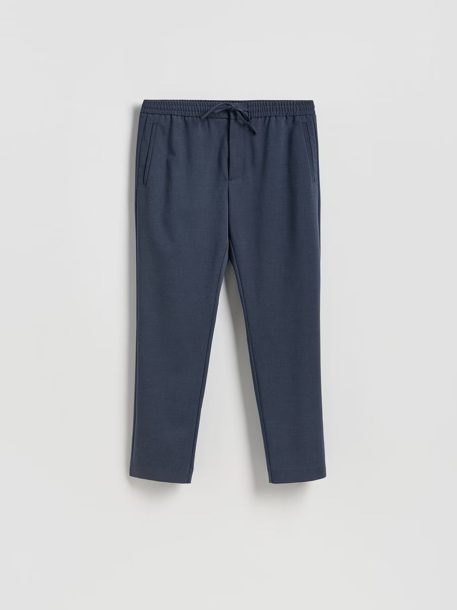 Pantaloni jogger-blu scuro