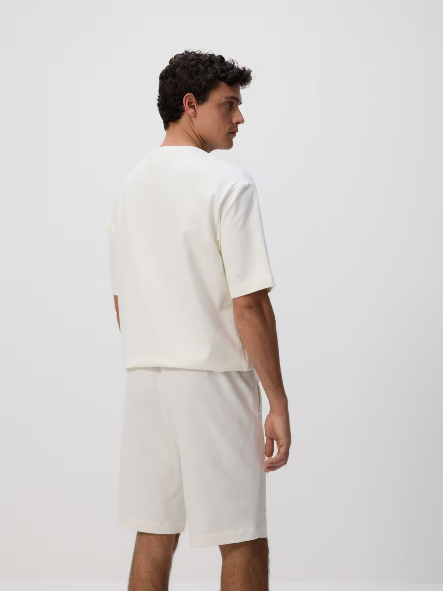 Pantaloncini tuta regular fit-panna