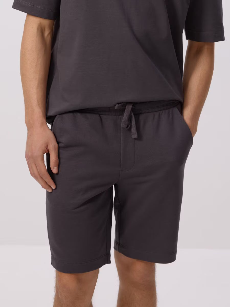 Pantaloncini tuta regular fit-grigio scuro