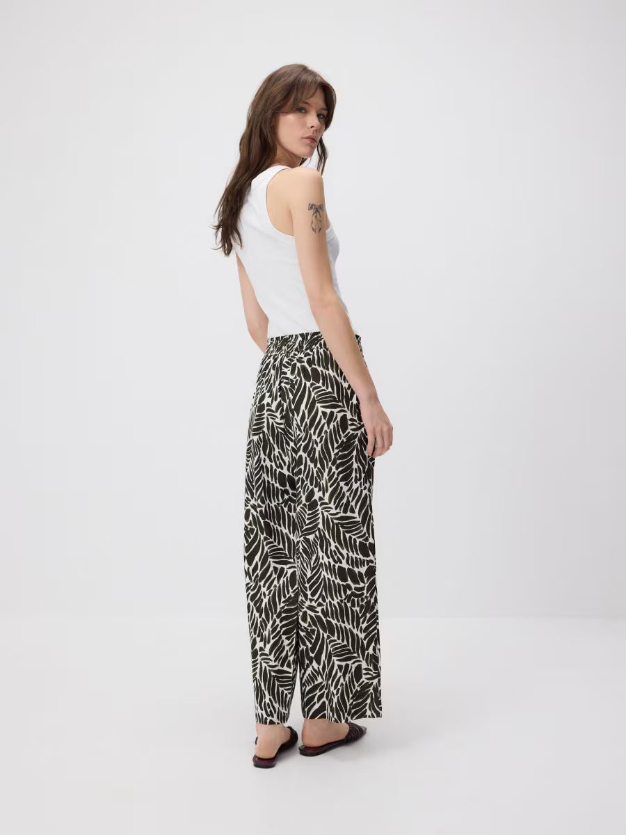 Pantaloni palazzo-multicolore
