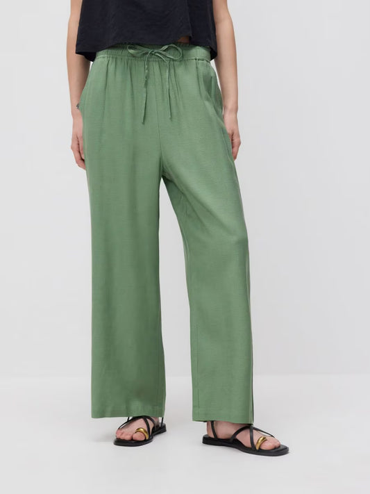 Pantaloni palazzo-verde