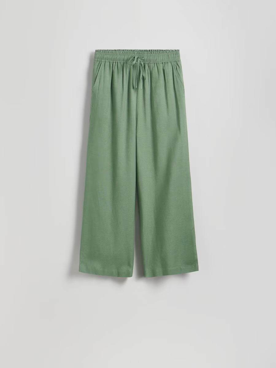Pantaloni palazzo-verde